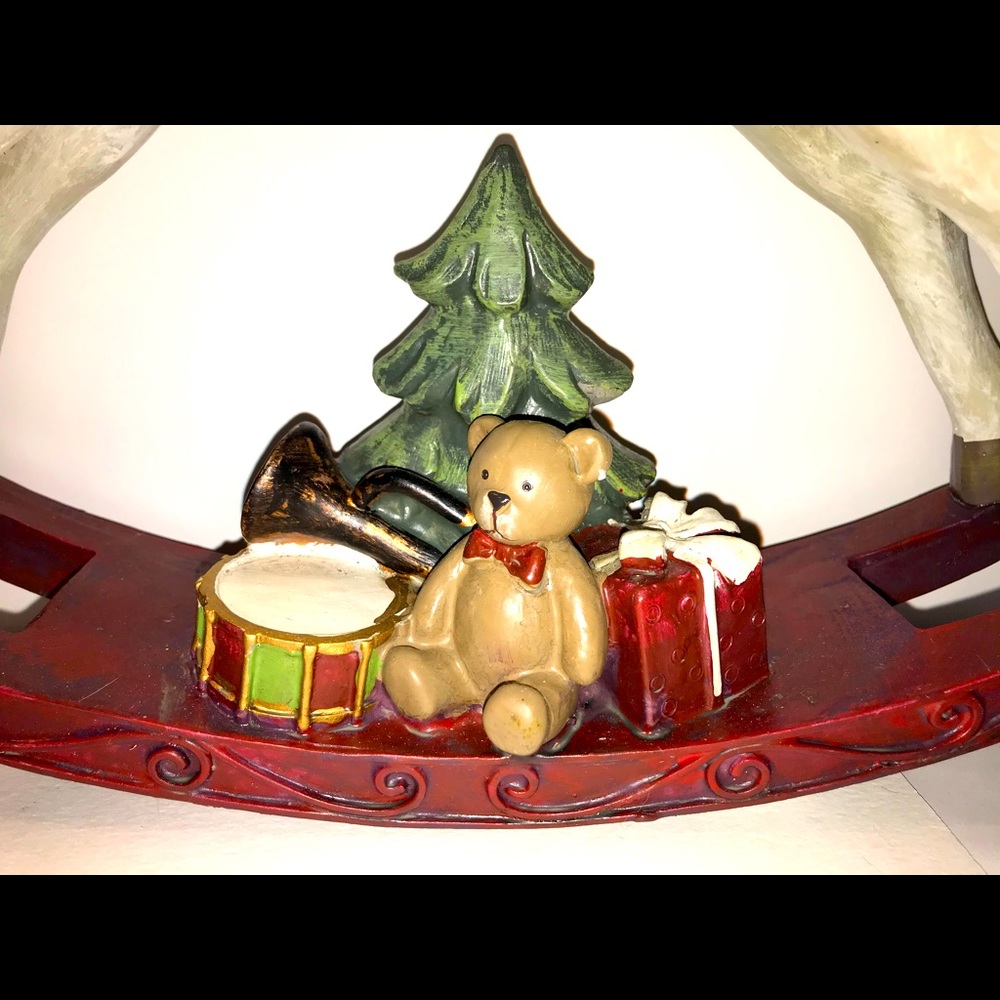 Christmas Rocking Horse 11" height - Picture 2 of 3